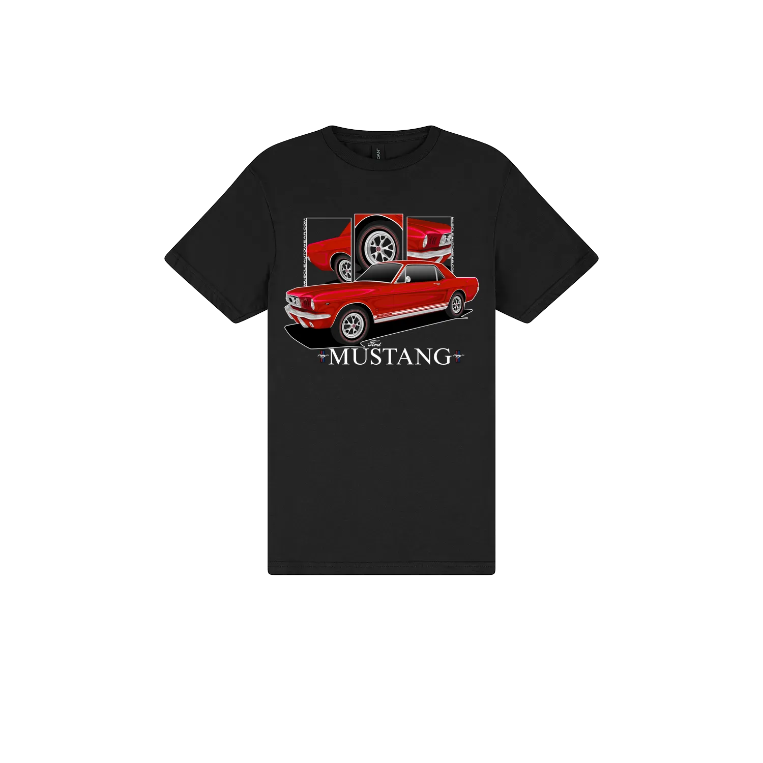 Black front flat lay