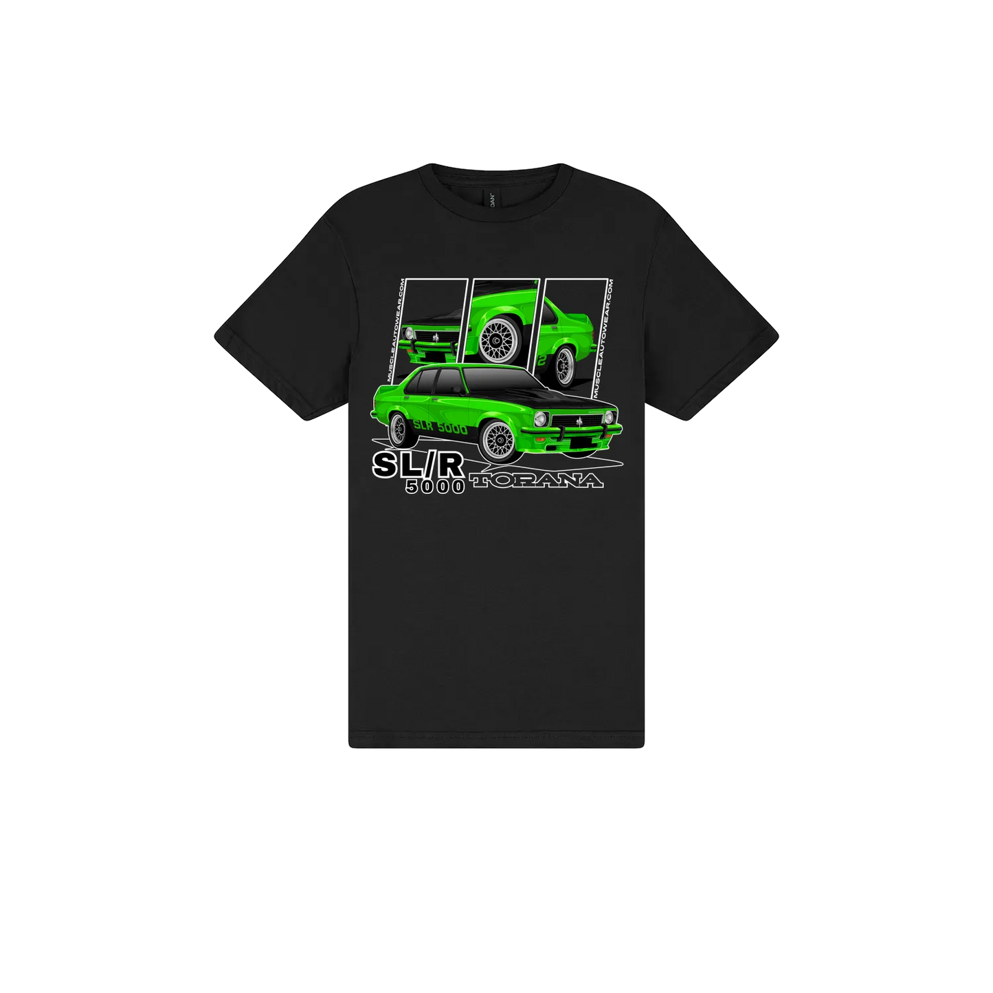 Black front flat lay