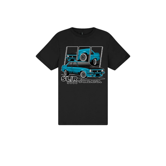 Black front flat lay