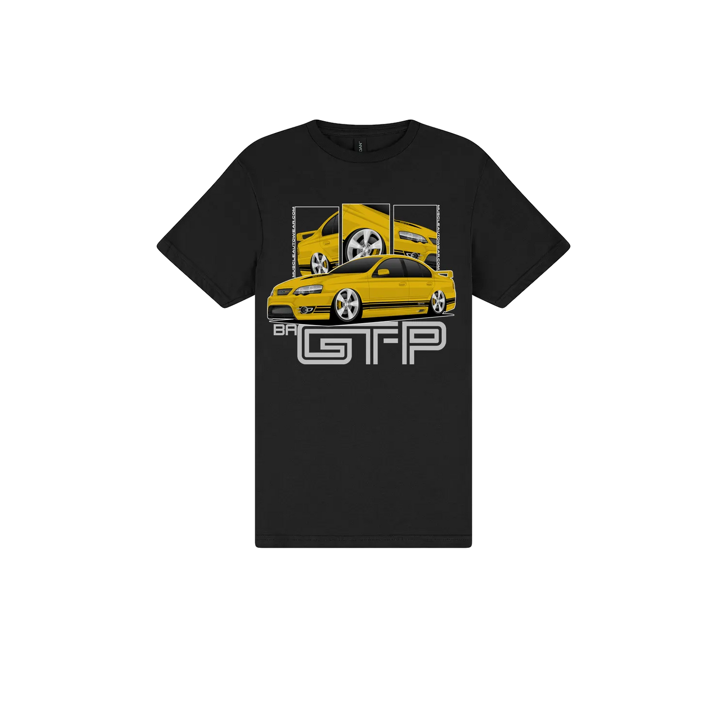 Black front flat lay