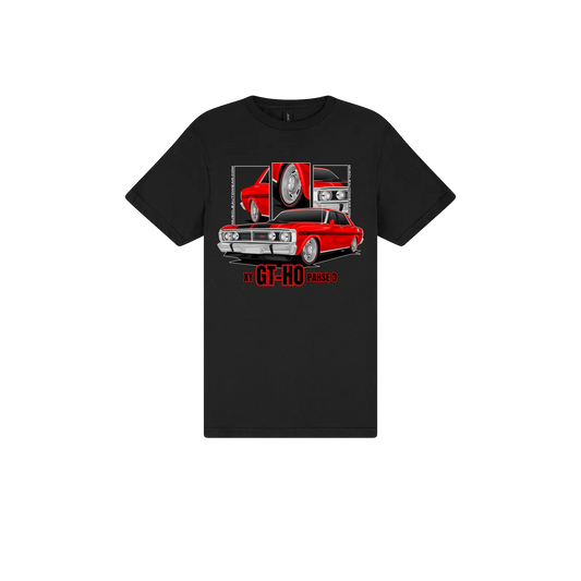 Black front flat lay