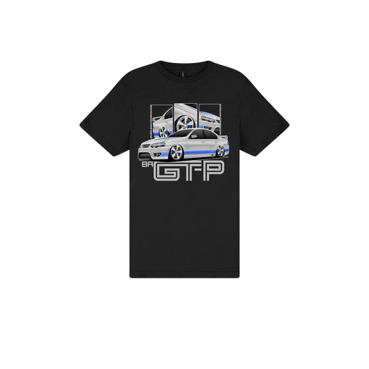 Black front flat lay