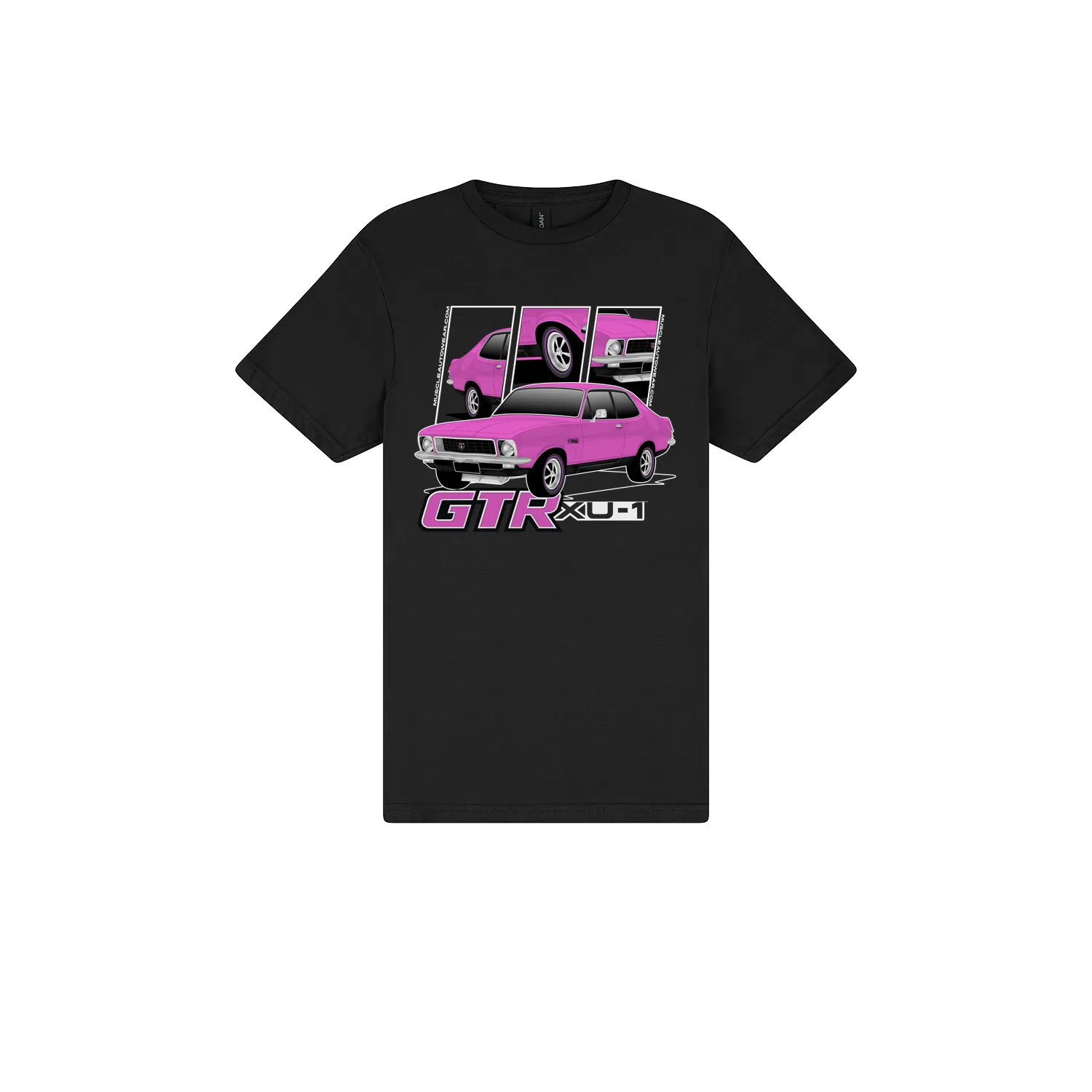 Black front flat lay