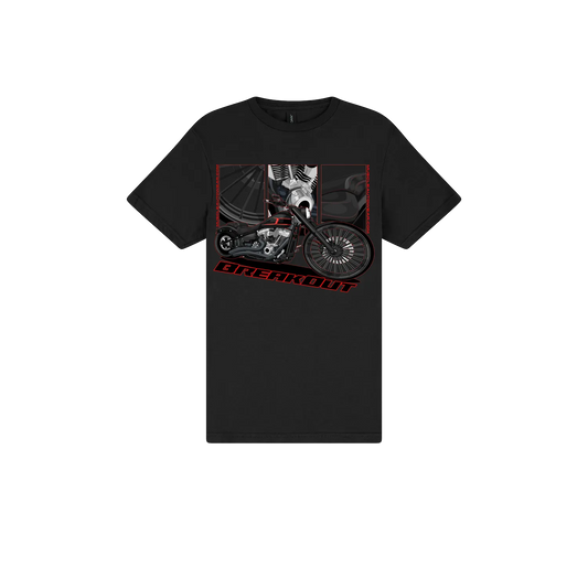 Black front flat lay