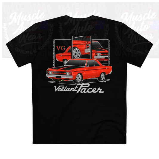 CHRYSLER VALIANT VG PACER PREMIUM T SHIRT AS COLOR,MUSCLE CAR T SHIRT Black / XS T Shirt
