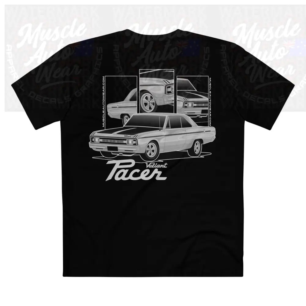 CHYRSLER VALIANT PACER,PREMIUM T SHIRT AS COLOUR MUSCLE CAR T SHIRT Black / XS T Shirt
