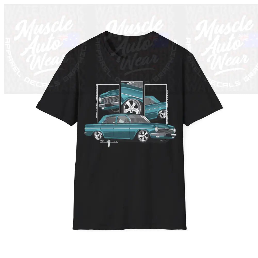 EH HOLDEN MUSCLE CAR FRONT PRINT.AUSSIE MUSCLE CAR Black / S T Shirt