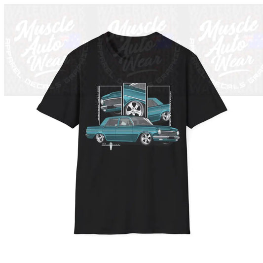 EH HOLDEN MUSCLE CAR FRONT PRINT.AUSSIE MUSCLE CAR Black / S T Shirt