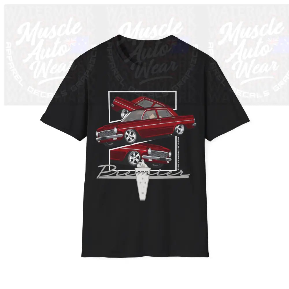 EH HOLDEN MUSCLE CAR FRONT PRINT.AUSSIE MUSCLE CAR Black / S T Shirt