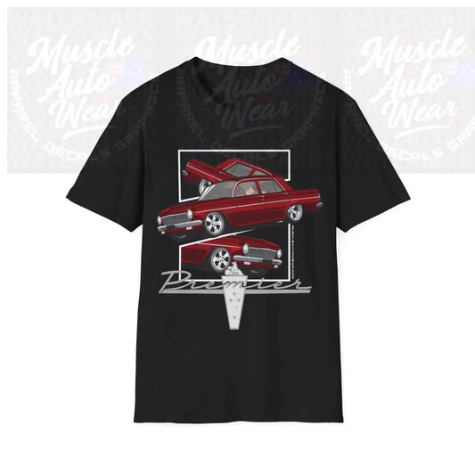 EH HOLDEN MUSCLE CAR FRONT PRINT.AUSSIE MUSCLE CAR Black / S T Shirt