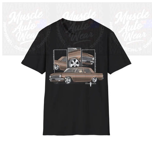 EH HOLDEN MUSCLE CAR FRONT PRINT.AUSSIE MUSCLE CAR Black / S T Shirt