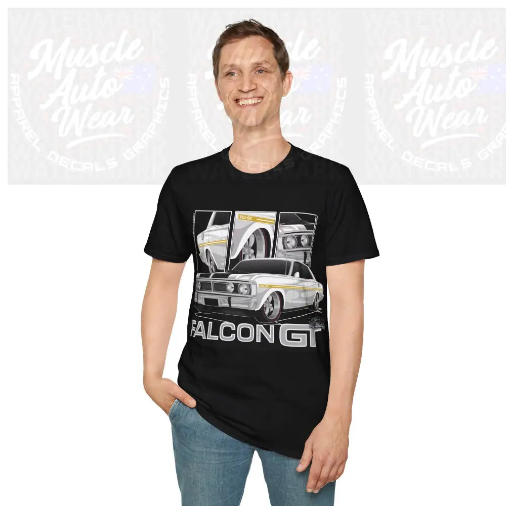 FALCON XY GT MUSCLE CAR FRONT PRINT.AUSSIE MUSCLE CAR T SHIRT T Shirt