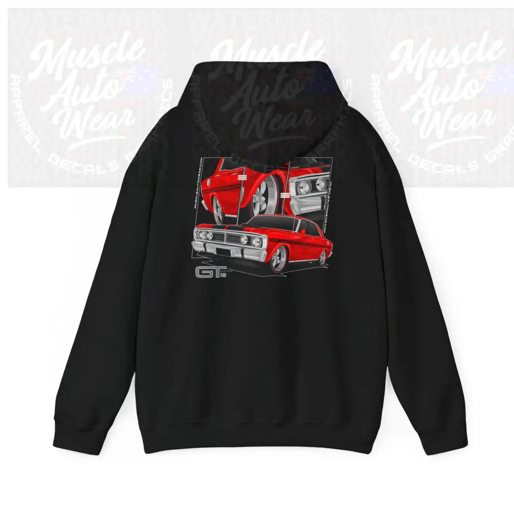 FORD GT HO PHASE 3 FALCON PREMIUM HOODIE MUSCLE CAR Black / S Hoodie