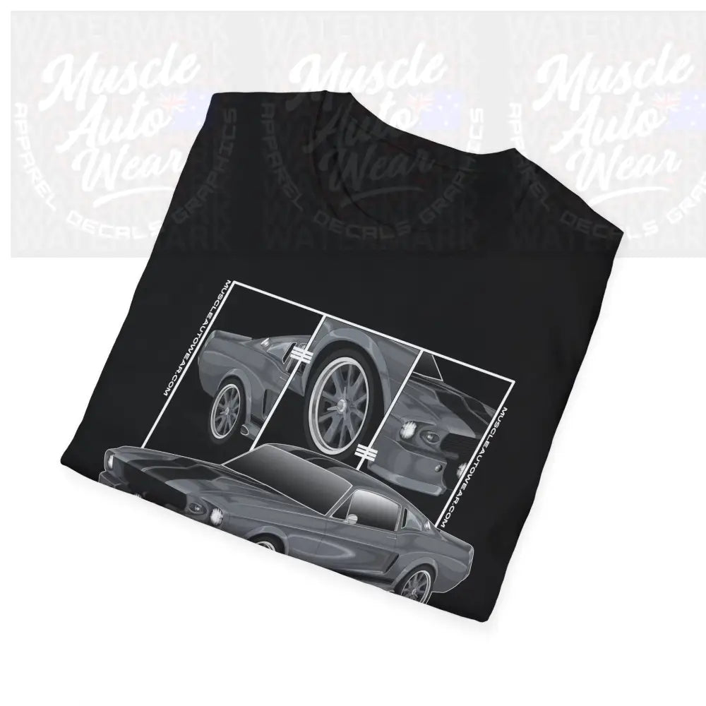 FORD GT500 ELEANOR MUSTANG MUSCLE CAR FRONT PRINT.AUSSIE MUSCLE CAR T Shirt
