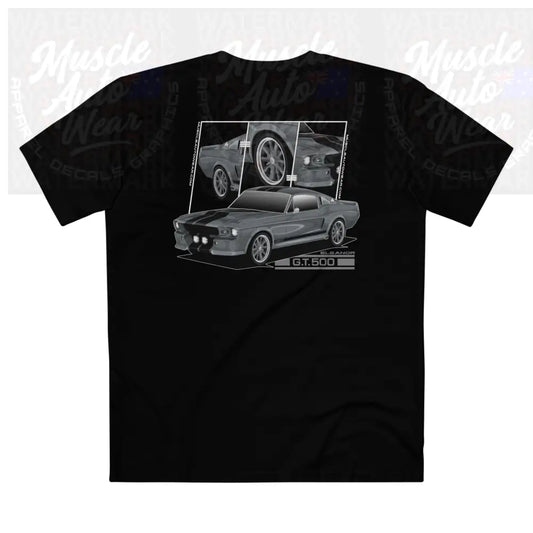 FORD GT500 ELEANOR,PREMIUM T SHIRT AS COLOUR MUSCLE CAR Black / XS T Shirt