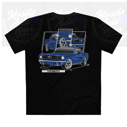 FORD MUSTANG,PREMIUM T SHIRT AS COLOUR MUSCLE CAR Black / XS T Shirt