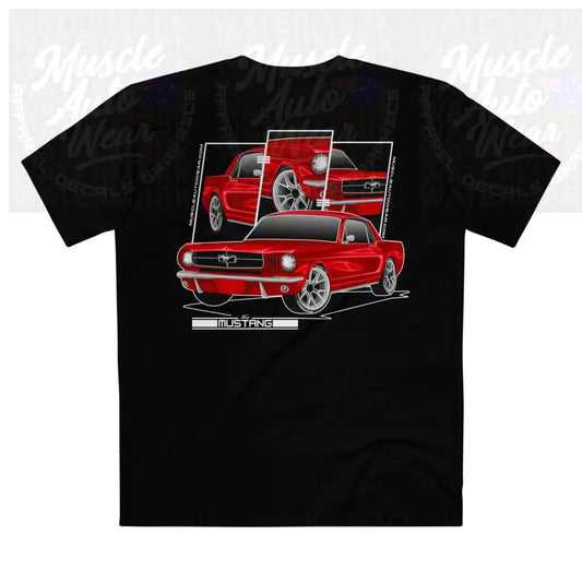 FORD MUSTANG,PREMIUM T SHIRT AS COLOUR MUSCLE CAR Black / XS T Shirt