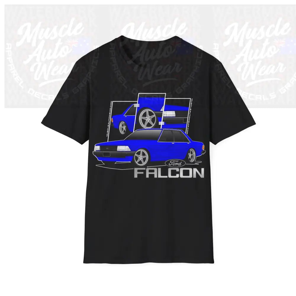 FORD XD FALCON MUSCLE CAR FRONT PRINT.AUSSIE MUSCLE CAR Black / S T Shirt