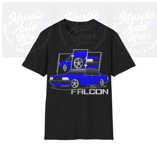 FORD XD FALCON MUSCLE CAR FRONT PRINT.AUSSIE MUSCLE CAR Black / S T Shirt
