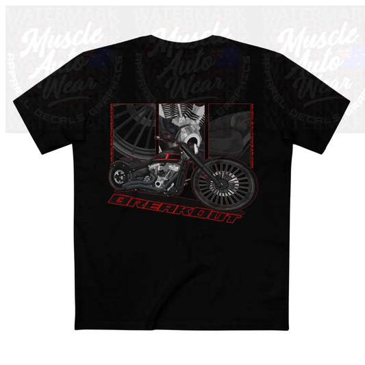HARLEY DAVIDSON BREAKOUT PREMIUM T SHIRT AS COLOR,MUSCLE BIKE Black / XS T-Shirt