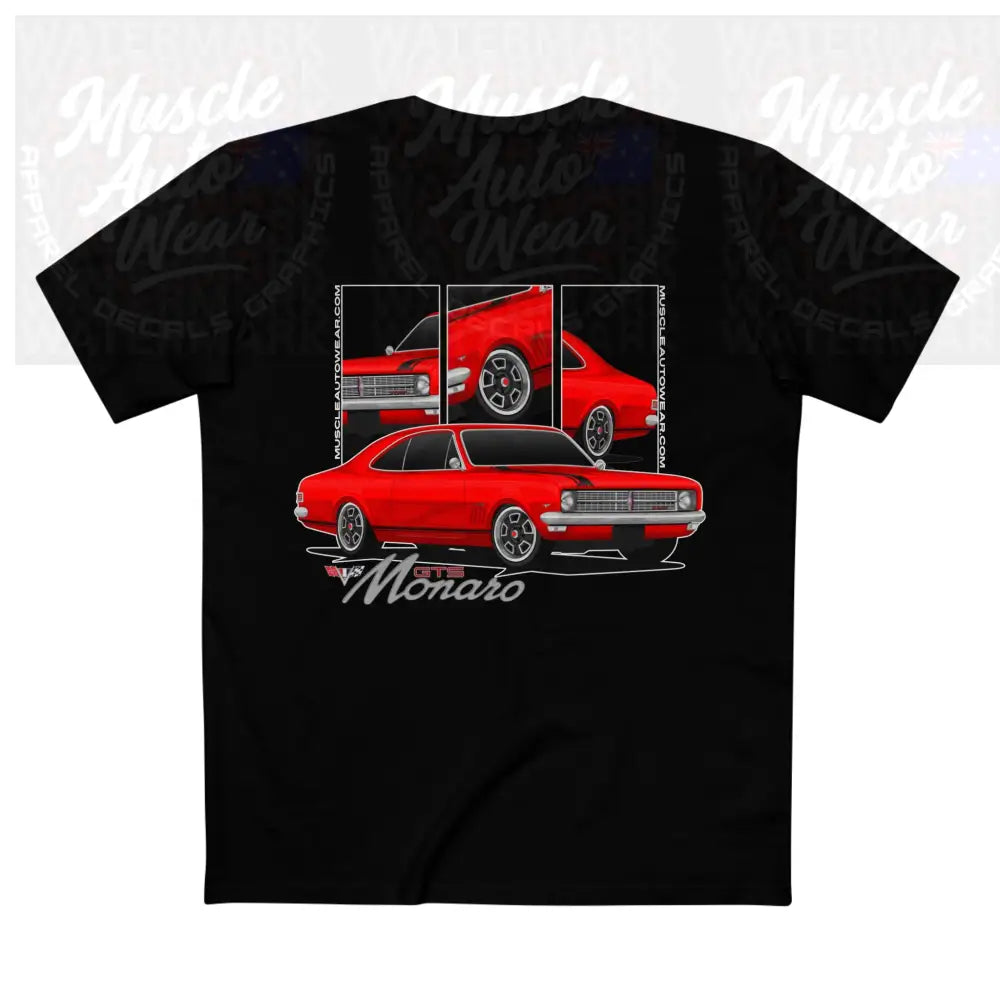 HOLDEN HK GTS MONARO PREMIUM T SHIRT AS COLOR,MUSCLE CAR T SHIRT Black / XS T-Shirt