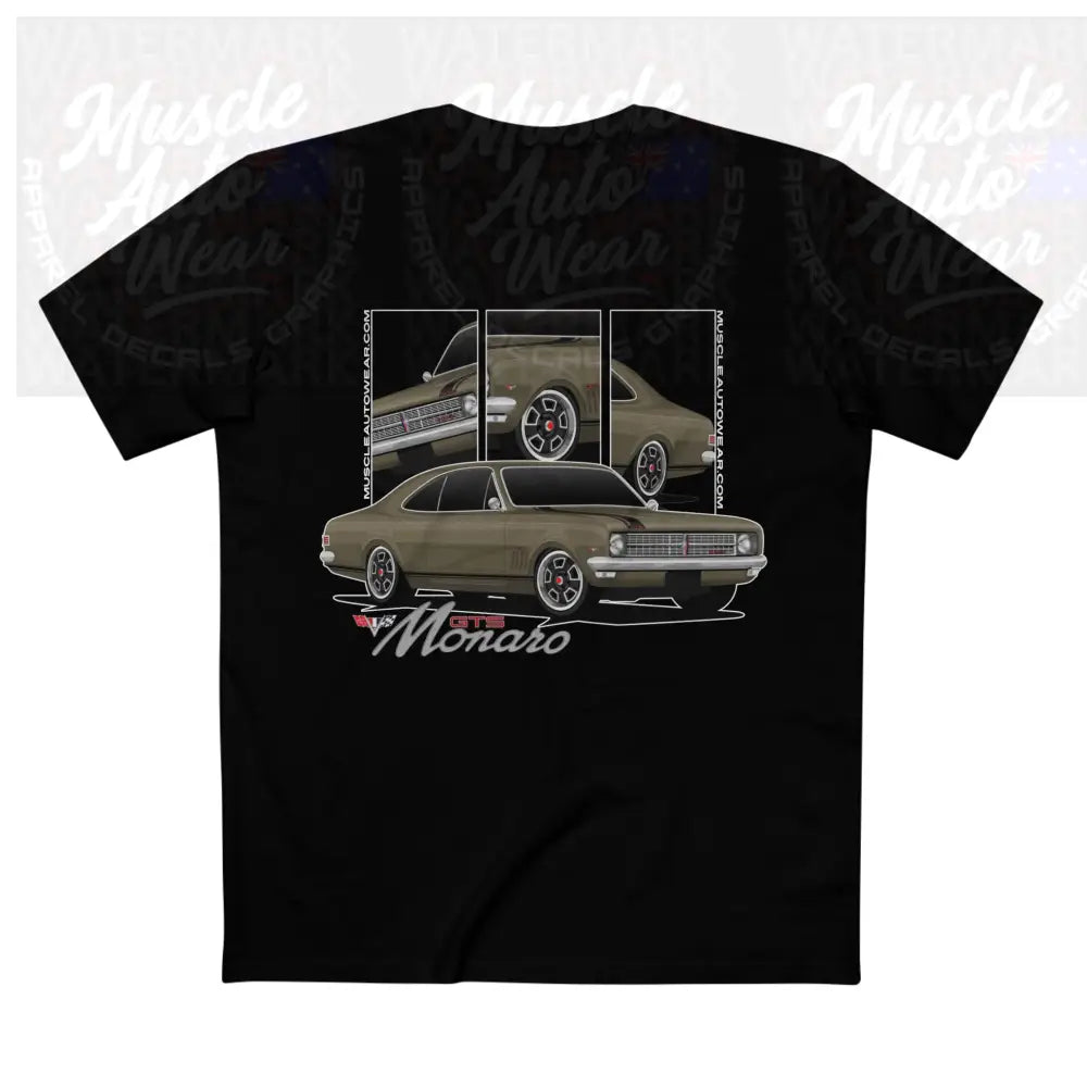 HOLDEN HK GTS MONARO PREMIUM T SHIRT AS COLOR,MUSCLE CAR T SHIRT Black / XS T-Shirt