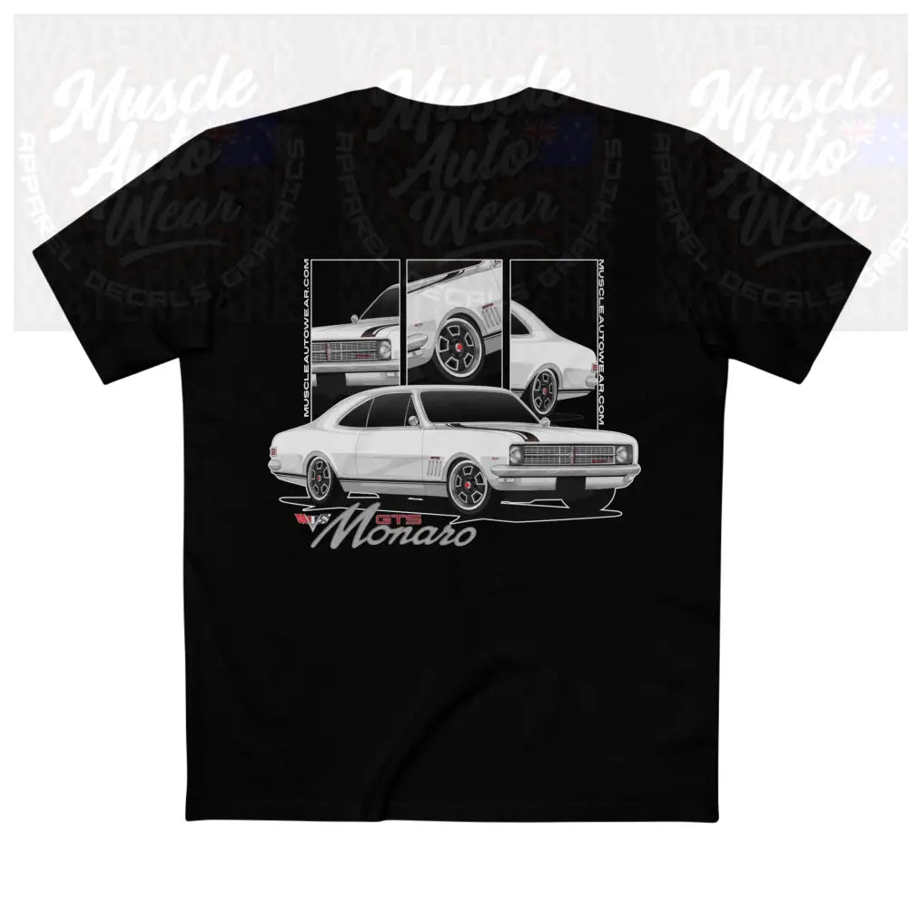 HOLDEN HK GTS MONARO PREMIUM T SHIRT AS COLOR,MUSCLE CAR T SHIRT Black / XS T-Shirt