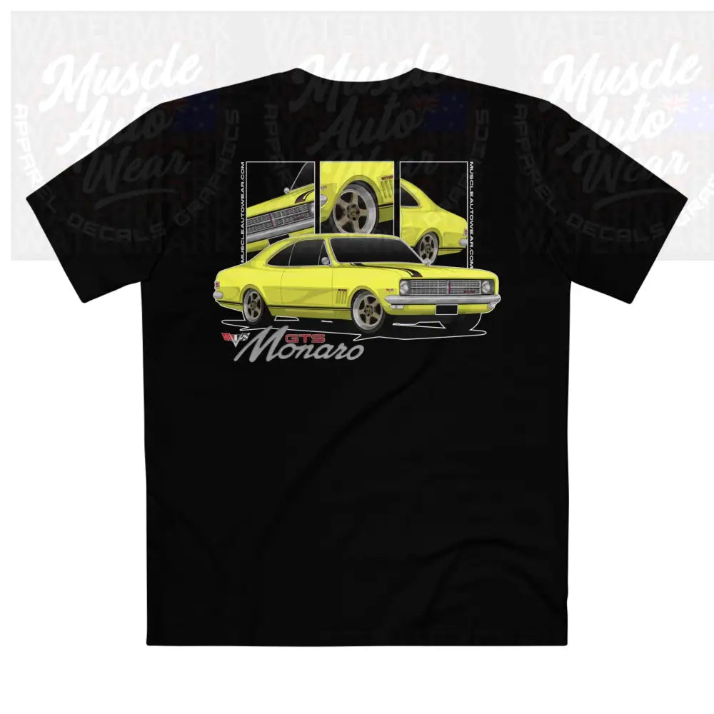 HOLDEN HK GTS MONARO PREMIUM T SHIRT AS COLOR,MUSCLE CAR T SHIRT Black / XS T Shirt