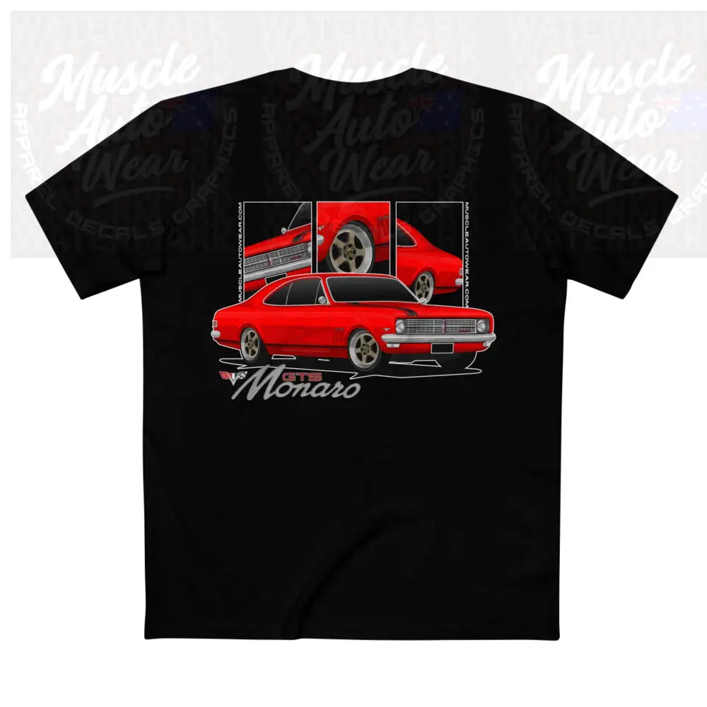 HOLDEN HK GTS MONARO PREMIUM T SHIRT AS COLOR,MUSCLE CAR T SHIRT Black / XS T-Shirt