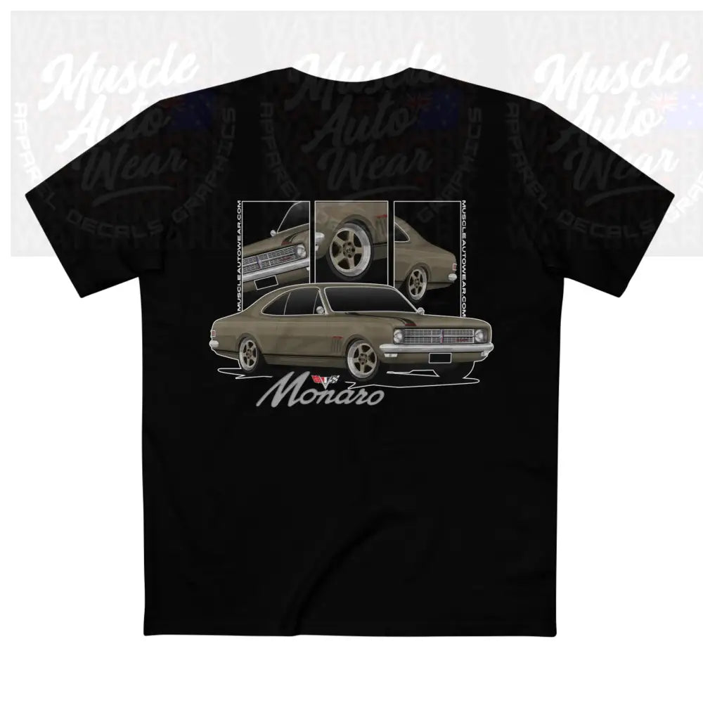 HOLDEN HK GTS MONARO PREMIUM T SHIRT AS COLOR,MUSCLE CAR T SHIRT Black / XS T-Shirt
