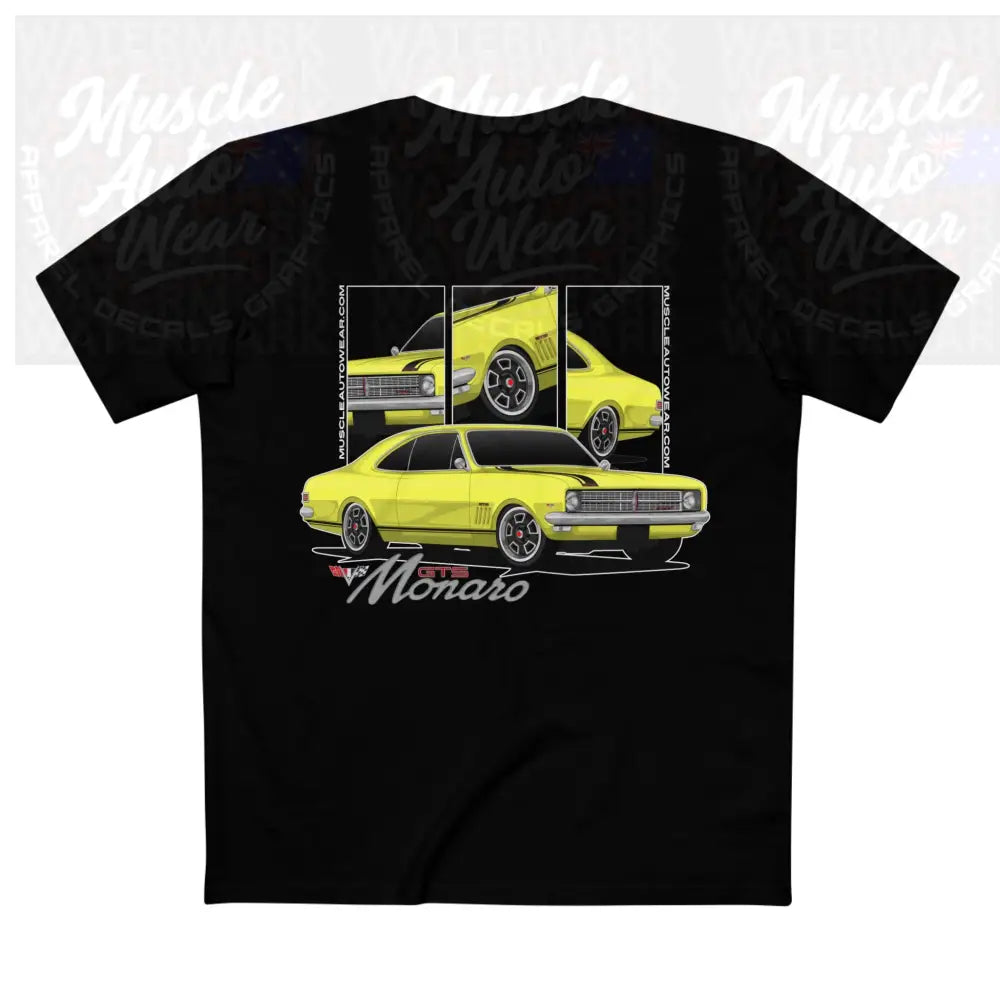HOLDEN HK GTS MONARO PREMIUM T SHIRT AS COLOR,MUSCLE CAR T SHIRT Black / XS T-Shirt