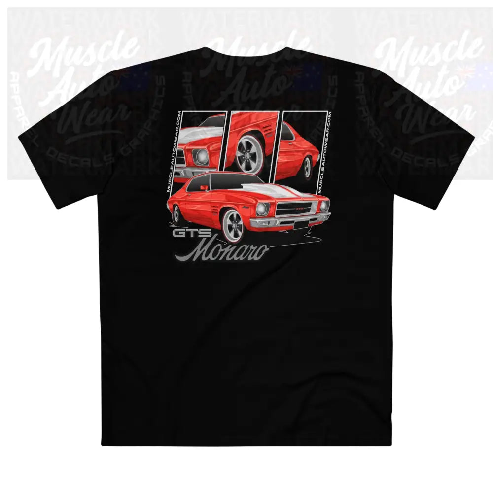 HOLDEN HQ GTS MONARO PREMIUM T SHIRT AS COLOR,MUSCLE CAR T SHIRT Black / XS T Shirt
