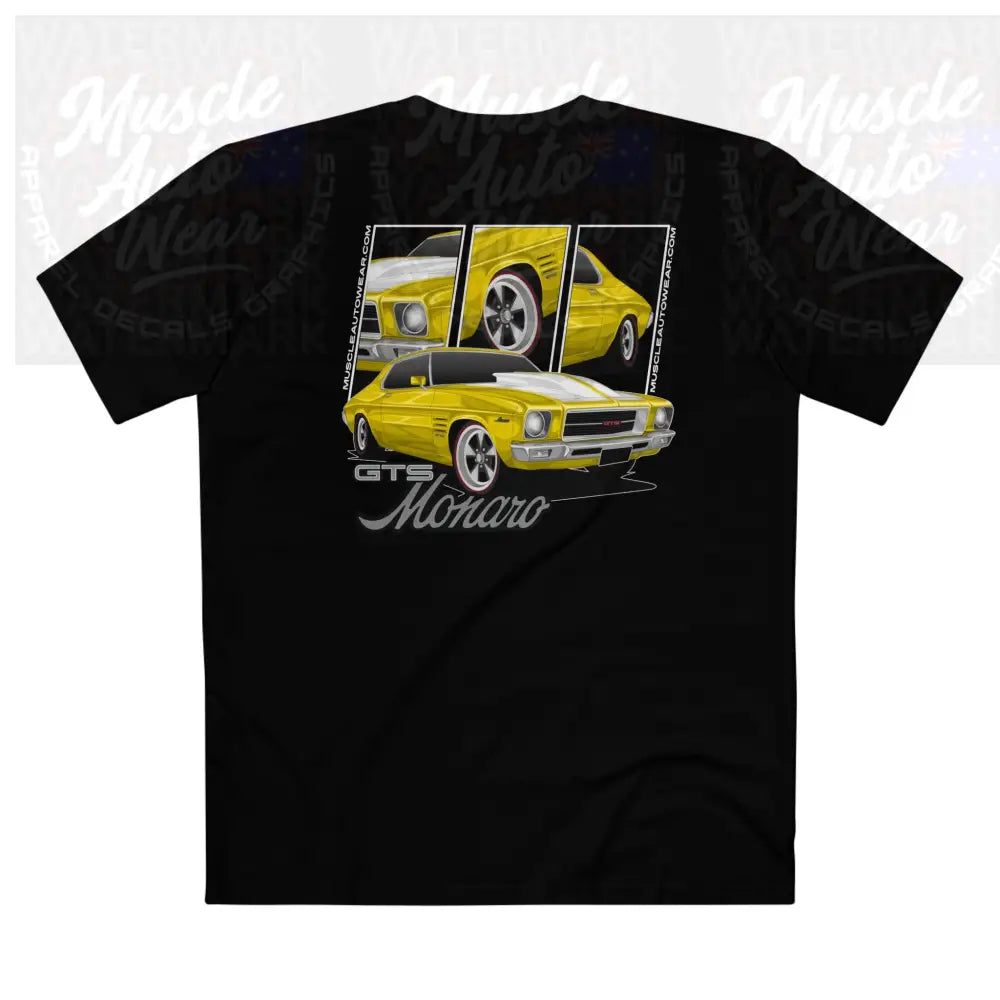 HOLDEN HQ GTS MONARO PREMIUM T SHIRT AS COLOR,MUSCLE CAR T SHIRT Black / XS T Shirt