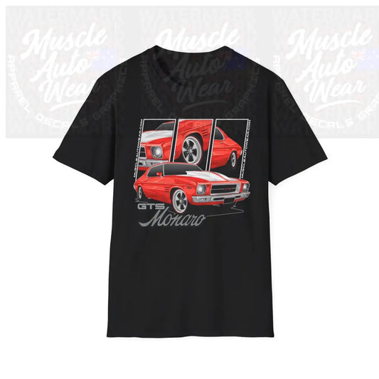 HOLDEN HQ GTS MONARO PREMIUM T SHIRT,MUSCLE CAR T SHIRT Black / S T Shirt