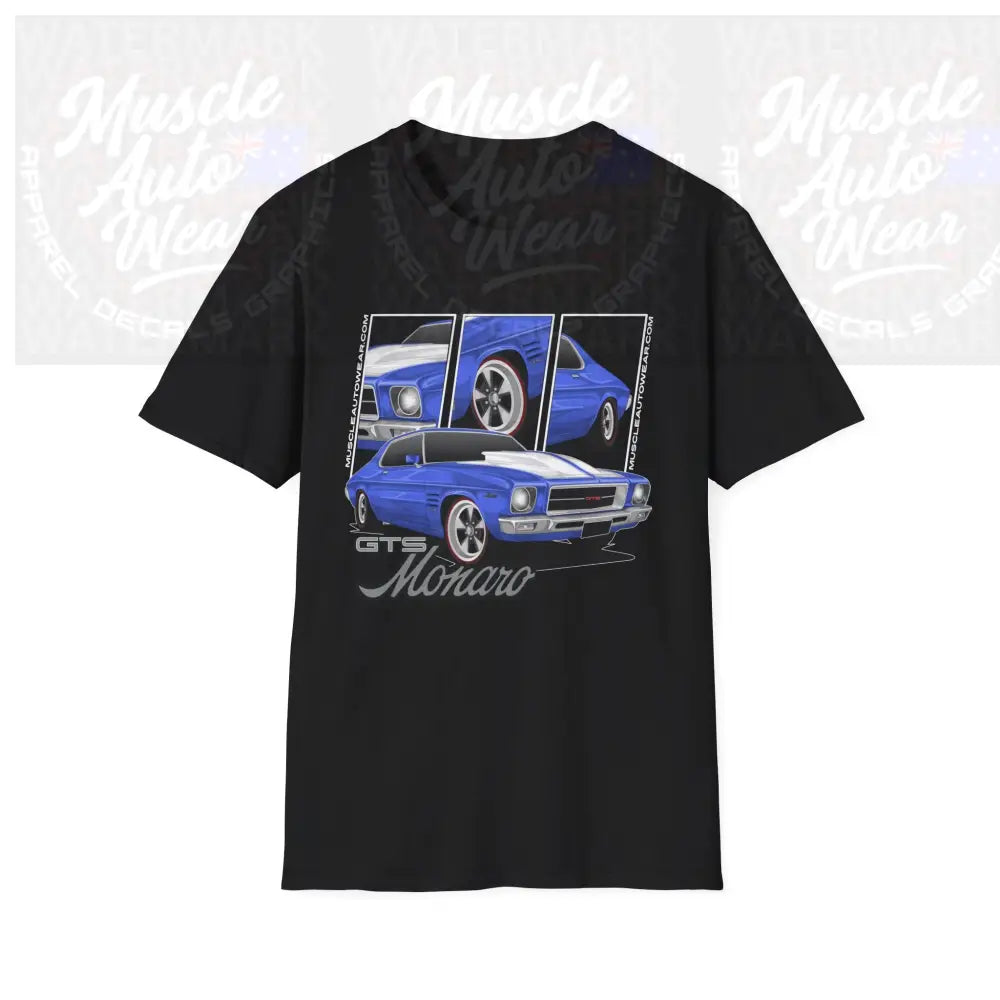 HOLDEN HQ GTS MONARO PREMIUM T SHIRT,MUSCLE CAR T SHIRT Black / S T Shirt