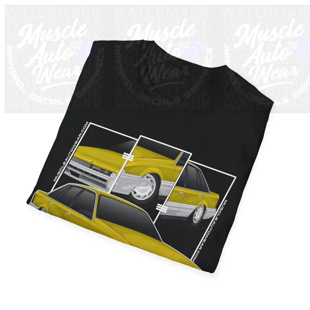 HOLDEN VL CALAIS MUSCLE CAR FRONT PRINT.AUSSIE MUSCLE CAR T Shirt