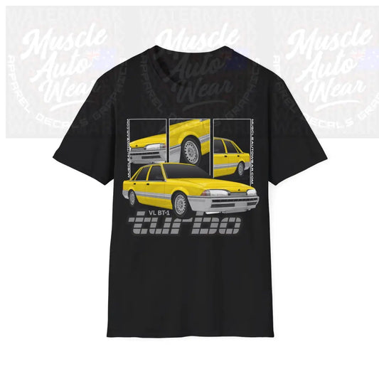 HOLDEN VL TURBO BT 1 PREMIUM T SHIRT,MUSCLE CAR T SHIRT Black / S T Shirt