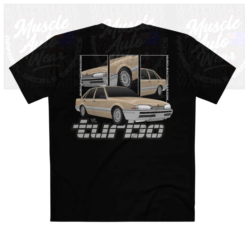 HOLDEN VL TURBO PREMIUM T SHIRT AS COLOR,MUSCLE CAR Black / XS T Shirt