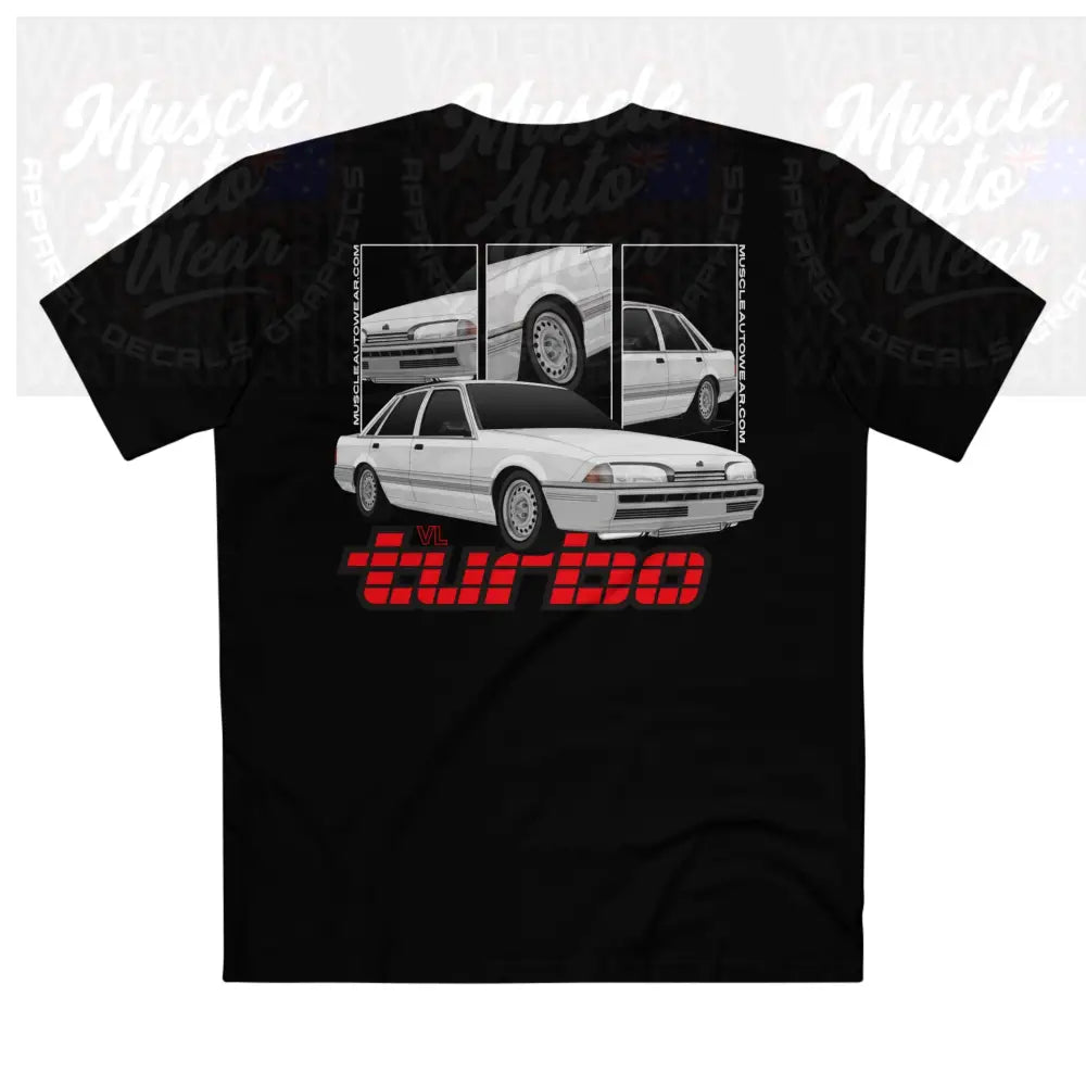 HOLDEN VL TURBO PREMIUM T SHIRT AS COLOR,MUSCLE CAR Black / XS T Shirt