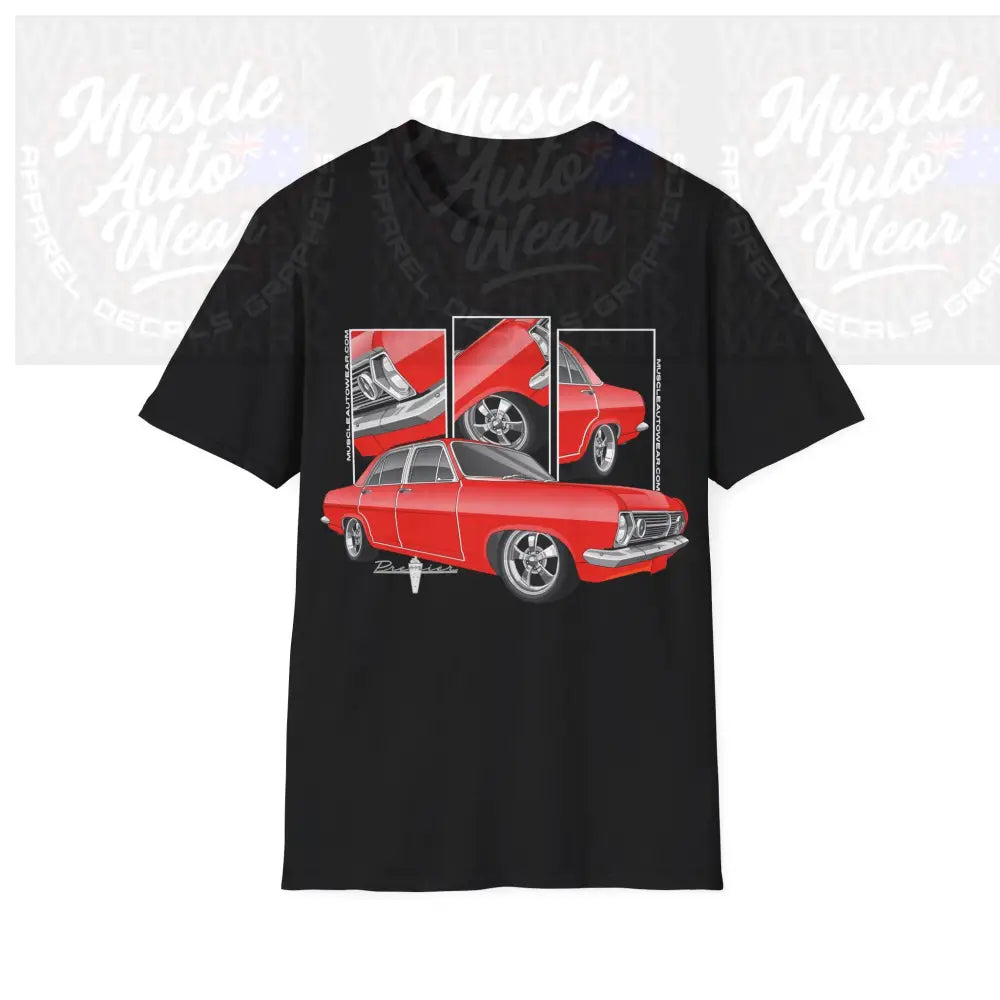 HR HOLDEN MUSCLE CAR FRONT PRINT.AUSSIE MUSCLE CAR Black / S T Shirt