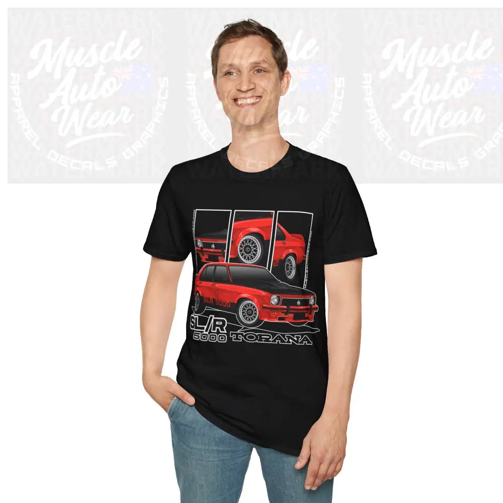 TORANA SLR 5000 MUSCLE CAR FRONT PRINT.AUSSIE MUSCLE CAR T SHIRT T Shirt