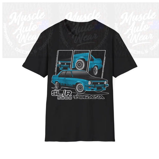 TORANA SLR 5000 MUSCLE CAR FRONT PRINT.AUSSIE MUSCLE CAR T SHIRT Black / S T Shirt