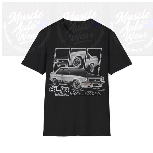 TORANA SLR 5000 MUSCLE CAR FRONT PRINT.AUSSIE MUSCLE CAR T SHIRT Black / S T Shirt